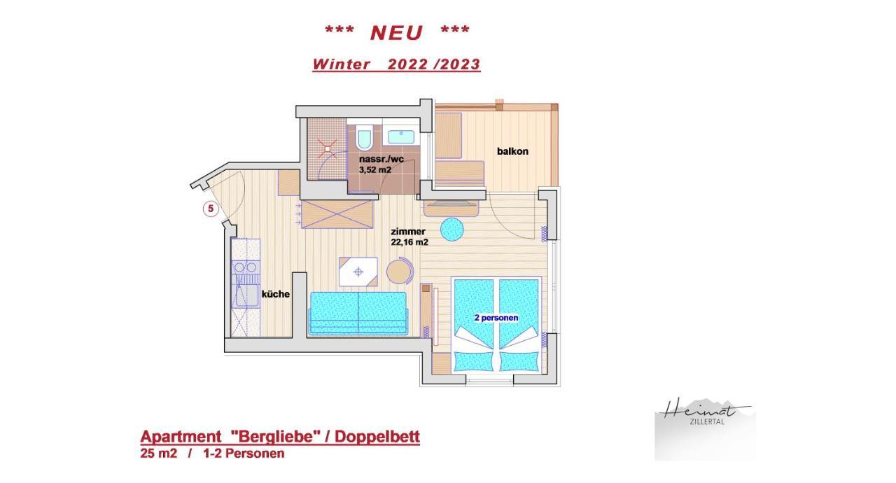 Heimat Apartments - Zillertal Gerlos Esterno foto
